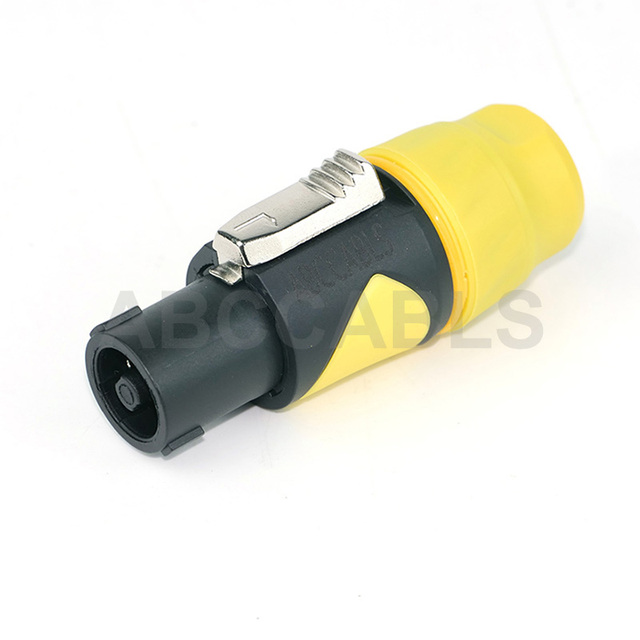 ABCCABLS Metal IP65 Waterproof NL4 SPEAKON Female Audio Connector 4 Pole Stage Speaker Cable Plug Multi Color