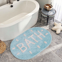 Tapis monogramme personnalisé-Tapis en polyester touffeté doux et antidérapant, tapis de sol lavable résistant aux taches