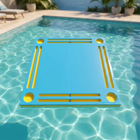 Table de Mahjong Flottante Portable Moderne en EVA Étanche, Plateau de Jeu Aquatique en Mousse Durable pour Piscine, Jardin, Lac, Mahjong, Poker