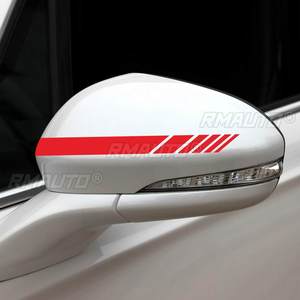 5Pcs Car Side Body Racing Strip Sticker Mirror Cover <b>Vinyl</b> <b>Decal</b> Stickers Anti-scratch Universal - Product Image 5