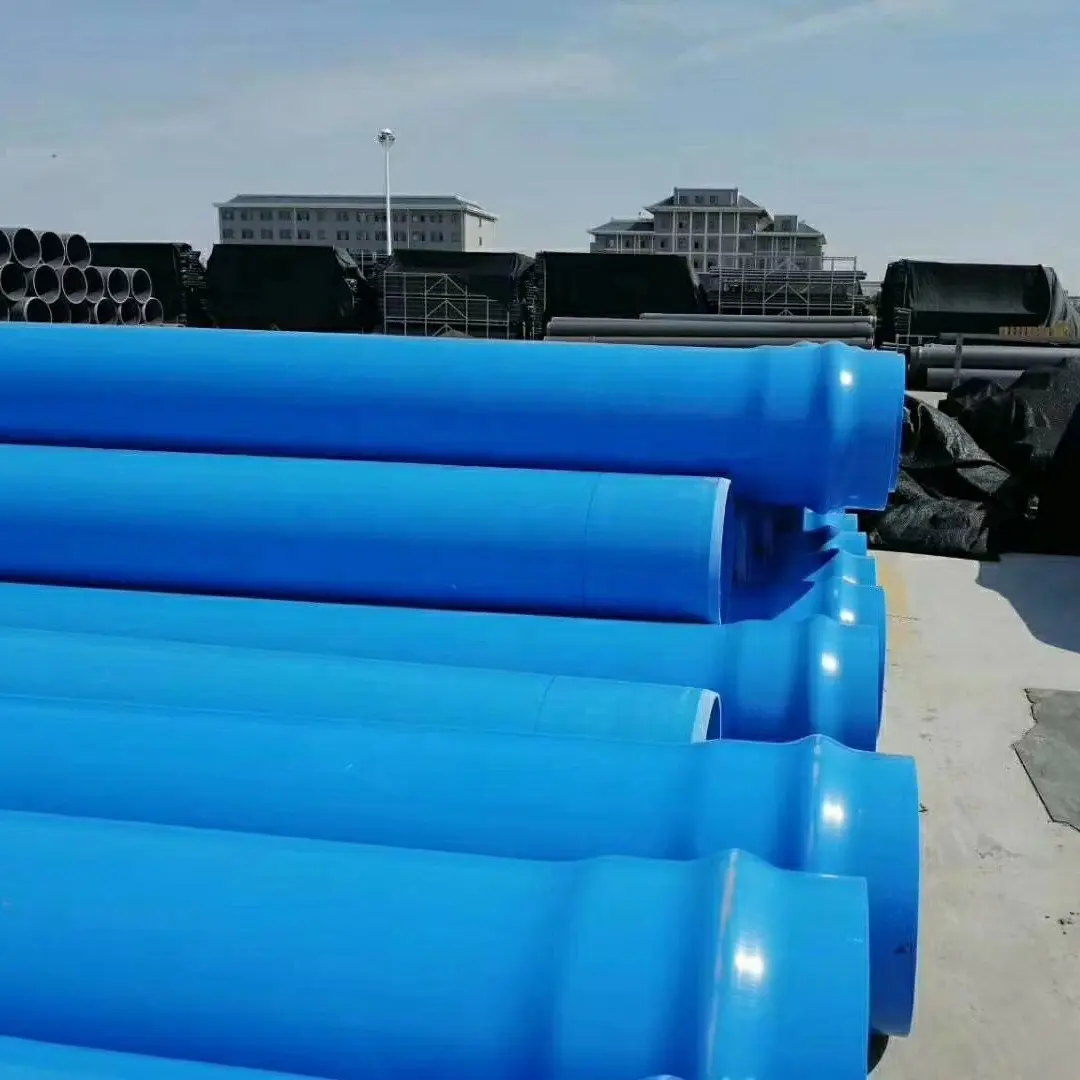 large diameter blue color UPVC MPVC PVC-O agricultural irrigation plastic water pipe price