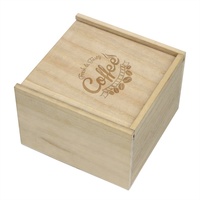 Couvercle coulissant bon marché en bois 12 pièces, promotion de noël, sur mesure, stockage de biscuits, thé, boîte en bois