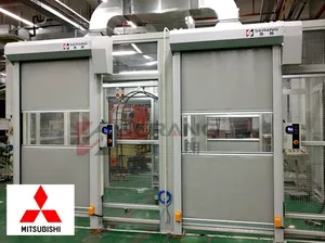 Cửa nhựa cách nhiệt tốc độ cao cho các tòa nhà công nghiệp bền các tùy chọn loại cửa khác