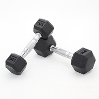 Lot de haltères de gym en gros de 5 kg à 60 kg, poids hexagonaux classiques à tête fixe avec poignée droite CNC pour athlètes et haltérophiles
