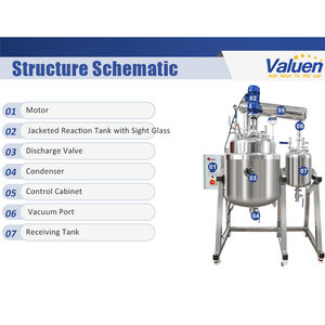 Reator De Aço Inoxidável Do Produto Químico Do Tanque Do Reator De Aço Inoxidável 200L Reator Industrial Em Produtos Químicos - Product Image 6