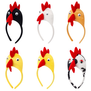 <span class=keywords><strong>Serre</strong></span>-tête animalier en gros transfrontalier, <span class=keywords><strong>Serre</strong></span>-tête coq de Pâques, Accessoires de maquillage pour enfants pour bal masqué - Product Image 1