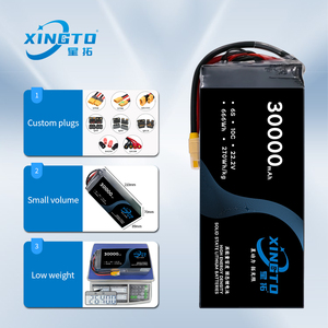 Paquete de Baterías de Iones de Litio de Estado Sólido XINGTO de 6s30000mah <span class=keywords><strong>10C</strong></span> 30Ah 22.2V 300A, Envío por FEDEX, DHL, UPS para Drones, UAV, UAS, Aviones - Product Image 2