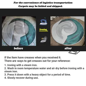 Tapis rond bohème mandala, tapis de sol, décoration de chambre, canapé, table basse, panier suspendu, <span class=keywords><strong>fauteuil</strong></span> à <span class=keywords><strong>bascule</strong></span>, tapis de salon - Product Image 5