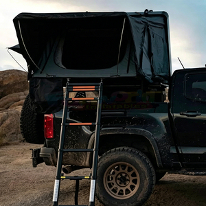 Rooftop <b>Tent</b> Hard Top Roof <b>Tent</b> With Canvas 4-Season Double Layer Aluminum Ladder Car Roof Top <b>Tent</b> For Truck Outdoor Vehicle - Product Image 1