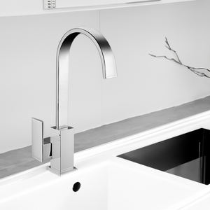 เครื่องมือหมุนพรีเมี่ยมทรงสี่เหลี่ยมผสมอ่างล้างหน้าคันเดียว - Product Image 4