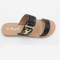 Fabricant vente chaude été nouvelles dames chaussures de haute qualité personnalisé femmes Sexy diapositives plat mode sandales Sandalias