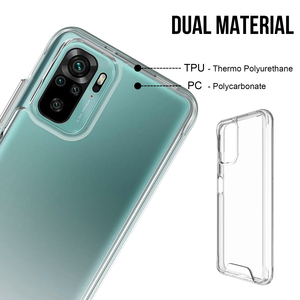 Barato espacio transparente anti-caída de TPU suave y plástico duro cubierta posterior de la caja del teléfono móvil para REDMI NOTE10/5G/P0COM3PRO/5G - Product Image 3