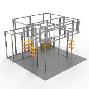 Stand d'exposition en <span class=keywords><strong>tube</strong></span> d'aluminium 5x5 personnalisé pour l'affichage publicitaire lors d'expositions Shell Scheme Booth Construction - Product Image 2