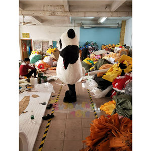 Longue fourrure <span class=keywords><strong>Kungfu</strong></span> <span class=keywords><strong>Panda</strong></span> mascotte Costume Animal carnaval effectuer des accessoires - Product Image 2