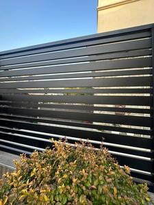 Valla de aleación de aluminio personalizada para patio, barandilla, privacidad, ventilación, valla de madera de plástico - Product Image 5