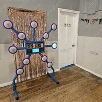 Mur d'entraînement interactif LED tactile en PVC solide IPS pour athlètes, usage intérieur/extérieur, fitness, aires de jeux et salles d'arcades