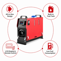 5KW 12V 24V Dikey Dizel Isıtıcı Hepsi Bir Arada, Dahili Yakıt Deposu, LCD Ekran ve Uzaktan Kumandalı Kamyon ve Karavanlar için Park Isıtıcısı