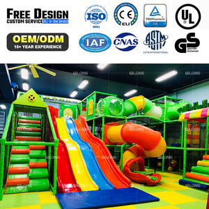 Peralatan Playground Indoor Komersial Tema Hutan untuk Anak-Anak, Desain Baru 2025, Populer, Soft Play dengan Seluncuran, untuk Dijual - Product Image 2