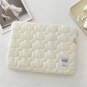 14-15 Inch Nylon Notebook Sleeve <b>Bag</b> Quilted Puffer Laptop Cover with Resin Zipper Shockproof and Protective Case - Product Image 2