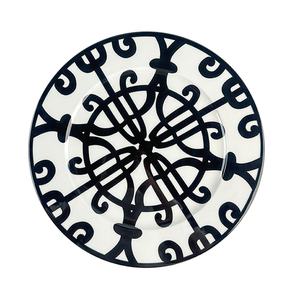 <b>Plates</b> Restaurant Ceramic Porcelain <b>Plate</b> for Restaurant <b>Black</b> Charger <b>Plates</b> Wedding - Product Image 2