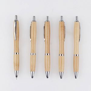 Promotion : Stylo bille créatif en forme de gourde en bambou, personnalisable avec logo gravé au laser pour cadeau d'entreprise - Product Image 1