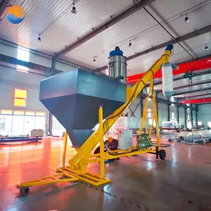 Automatic big bag cement silo loading machine hopper auger feeding system powder bulk silo