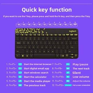 Ban đầu Logitech MK240 kích thước nhỏ chuột không dây và bàn phím Combo kit trong kho - Product Image 3