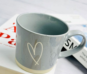 China Manufacturer Painted Heart Detail Porcelain <b>Ceramic</b> <b>Mugs</b> Wholesale High Value White Business Gifts Nordic Style Food Safe - Product Image 5