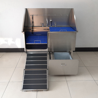 OSCAT équipement vétérinaire toilettage pour chiens de compagnie baignoire spa grands chiens station de bain hydro surélevée baignoire pour chien pliante
