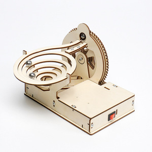 Scienza fisica fai da te piccolo esperimento elettrico swing marbles track race plance in marmo strada bambini <span class=keywords><strong>educazione</strong></span> a vapore - Product Image 5