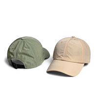 Topi Baseball Poliester 100% Motif Kotak-kotak, Cepat Kering, Bernapas, Unisex, untuk Olahraga Luar Ruangan Musim Panas