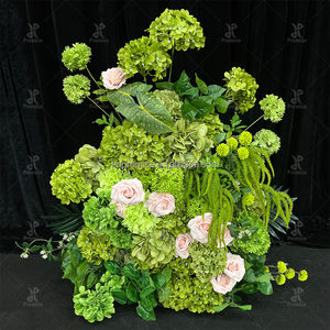 وعد الزفاف الزهور الكرة للترتيبات المركزية الوردة الخضراء والخضراء للزينة - Product Image 2