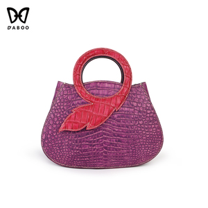 Bolso de Mano de Lujo Hecho a Mano con Piel de Caimán para Mujer, Bolso Estructurado de Cuero Personalizado para Viajes, Fiestas y Eventos, OEM - Product Image 1