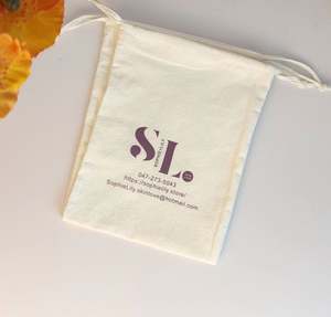 Luxury Business Personalised Organic Cotton Drawstring Packing/<b>Shoe</b> Dust Bag - Product Image 2