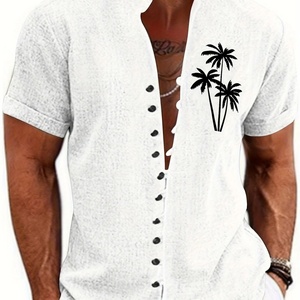 BMH 06 Custom Men's Short Sleeve Full Sleeve <b>Shirts</b> Black Button Down <b>Shirt</b> Casual <b>Band</b> <b>Collar</b> <b>Shirts</b> - Product Image 3
