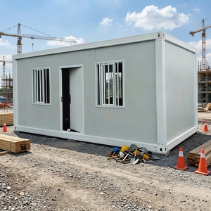 Maison conteneur préfabriquée en kit anti-vent, maison modulaire préfabriquée, dortoir pour personnel <span class=keywords><strong>de</strong></span> chantier minier, bureau <span class=keywords><strong>de</strong></span> chantier - Product Image 1
