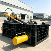 Mesin Baler Hidrolik Otomatis untuk Logam Bekas Industri Tipe Horizontal, Peralatan Pemadat dan Penggulung Besi, Tembaga, Aluminium Bekas