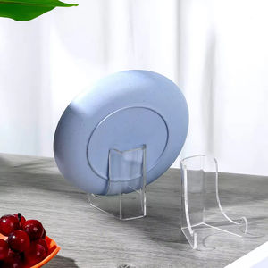 Supports de plaque en acrylique transparent Étagères de <span class=keywords><strong>support</strong></span> profondes écologiques pour affichage de cartes photo et de supports de livres Chevalets Présentoirs - Product Image 4