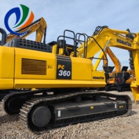 Excavatrice sur chenilles Komatsu PC360 d'occasion, 36 tonnes, modèle 2024, avec moteur et pompe