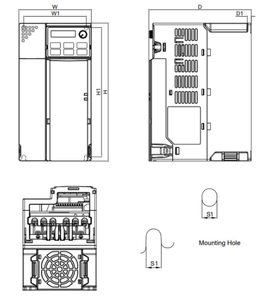 Inversor de Frecuencia Variable Original Delta MS300 VFD 380V para Bomba y Ventilador - Product Image 3