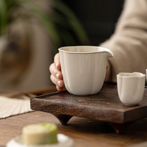 Guanlan Wood Ash Fair Cup Porcelain Cylinder Kung Fu <b>Tea</b> <b>Set</b> <b>Tea</b> Dispenser Afternoon <b>Tea</b> Ceramic <b>Tea</b> Ceremony Accessories - Product Image 1