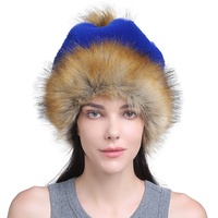 Chapeau bob en fausse fourrure, style pêcheur, chaud et doux, avec protection pour les oreilles et pompon, idéal pour l'hiver