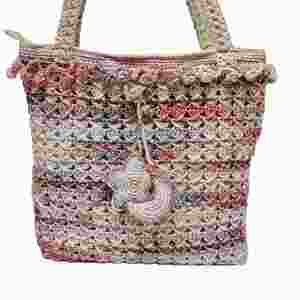 Venta Directa de Fábrica, Bolso Grande de Ganchillo, Bolso de Moda Tejido a Mano, Ideal para Compras y Viajes - Product Image 1