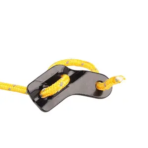 Outdoor Aluminum Alloy L-shaped Three-eye Adjustable Buckle Tent Rope Tensioner Wind Rope Adjusting Buckle Accessories