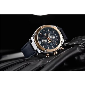 Reloj Cronógrafo de Lujo para Hombre, Resistente al Agua 30M, Multifunción, Manecillas Luminosas HD, Calendario, Correa de Cuero, Reloj Deportivo de Cuarzo - Product Image 4