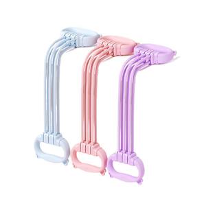 Bandas de Resistencia de Plástico Noble School, 6 Tubos Cada Uno, en Rosa, Morado y Azul, Material TPR, Impresión Digital, Logotipo Personalizado, Empaque - Product Image 1