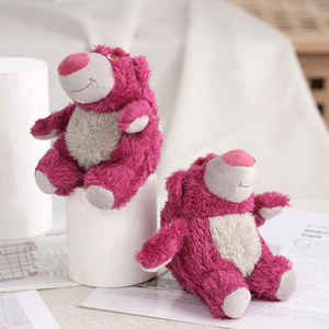 Carino orso fragola peluche piccolo orso bambola artiglio macchina Arcade PP cotone per alleviare lo Stress del regalo lavato - Product Image 3