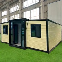 Module préfabriqué pliable et extensible de style moderne, taille personnalisée 20/40 pieds, isolation thermique, matériau EPS, hôtel, résidence