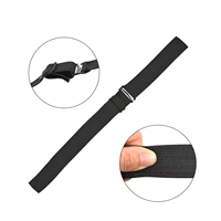 Kit de bande élastique noire de 3 cm de large pour perruques, accessoires de perruque réglables pour la fabrication de bonnets de perruque, usage domestique
