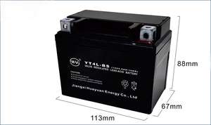 بطارية دراجة نارية عالية الطاقة 12 فولت 4ah MF بدء تشغيل حمض الرصاص للدراجات البخارية الكهربائية الشاحنات والقوارب-المصنع مباشرة - Product Image 2